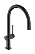 Hansgrohe Talis M54 Смеситель для кухни, высота излива 22,3 см, цвет: шлифованный черный хром 72804340