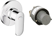 Hansgrohe Vernis Blend Смеситель для душа встраиваемый на 1 потр, с внутренней частью, цвет: хром 71663000