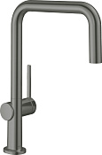 Hansgrohe Talis M54 Смеситель для кухни, высота излива 22 см, цвет: шлифованный черный хром 72806340