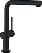 Hansgrohe Talis M54 Смеситель для кухни, высота излива 26,5 см, цвет: матовый черный 72859670