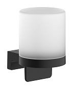 Hansgrohe AddStoris S Дозатор для жидкого мыла, подвесной, стеклянная колба, цвет: матовый черный 41765670