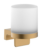 Hansgrohe AddStoris S Дозатор для жидкого мыла, подвесной, стекл. колба, цвет: шлифованная бронза 41765140