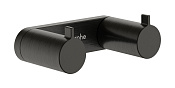 Hansgrohe AddStoris S Крючок для полотенец двойной, подвесной, цвет: шлифованный черный хром 41785340
