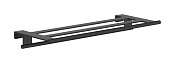 Hansgrohe AddStoris S Полка для полотенец 66,1х26,2 см, подвесная, цвет: матовый черный 41781670