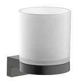 Hansgrohe AddStoris S Стакан подвесной, матовое стекло, цвет: шлифованный черный хром 41769340