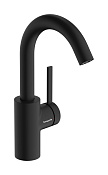 Hansgrohe Zesis S Смеситель для раковины высокий, с д/к, излив 14,2 см, цвет: матовый черный 74742670