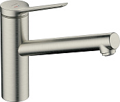 Hansgrohe Zesis M33 Смеситель для кухни, высота излива 15 см, цвет: нержавеющая сталь 74813800