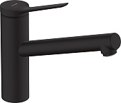 Hansgrohe Zesis M33 Смеситель для кухни, высота излива 15 см, цвет: матовый черный 74813670