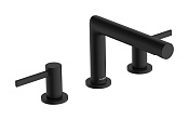 Hansgrohe Zesis S Смеситель для раковины на 3 отверстия, с д/к, излив 16,4 см, цвет: матовый черный 74733670