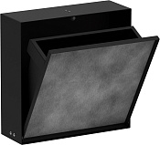 Hansgrohe XtraStoris Rock Встраиваемая корзина для мусора 30х10х30h см, цвет: матовый черный 56089670