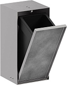 Hansgrohe XtraStoris Rock Встраиваемая корзина для мусора 15х14х30h см, цвет: нержавеющая сталь 56063800