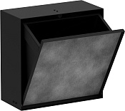 Hansgrohe XtraStoris Rock Встраиваемая корзина для мусора 30х14х30h см, цвет: матовый черный 56090670