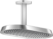 Axor Shower Sphere Верхний душ 37х22 см, потолочный кронштейн, 2 вида струи, цвет: хром 39757000
