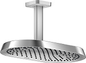 Axor Shower Sphere Верхний душ 37х22 см, потолочный кронштейн, 1 вид струи EcoSmart, цвет: хром 39761000