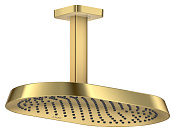 Axor Shower Sphere Верхний душ 37х22 см, потолоч. кронштейн, 1 вид струи, цвет: полированное золото 39761990