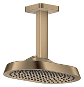 Axor Shower Sphere Верхний душ 25х16 см, потолочный кронштейн, 1 вид струи, цвет: шлифованная бронза 39763140
