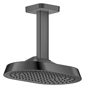 Axor Shower Sphere Верхний душ 25х16 см, потолоч. кронш., 1 вид струи, цвет: шлифованный черный хром 39764340