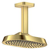 Axor Shower Sphere Верхний душ 25х16 см, потолоч. кронштейн, 1 вид струи, цвет: полированное золото 39764990