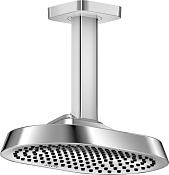 Axor Shower Sphere Верхний душ 25х16 см, потолочный кронштейн, 1 вид струи, EcoSmart+, цвет: хром 39771000