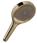 Axor Shower Solutions Ручной душ с 3 видами струи и переключателем, цвет: шлифованная бронза 39772140