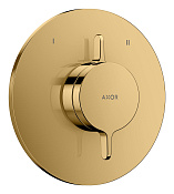 Axor One Смеситель для душа встраиваемый на 2 потребителя, внешняя часть, цвет: полированное золото 48415990