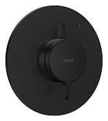 Axor One Смеситель для душа встраиваемый на 1 потребитель, внешняя часть, цвет: матовый черный 48615670