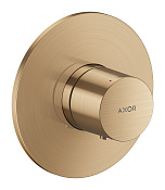Axor One Термостат для душа встраиваемый на 1 потребитель, внешняя часть, цвет: шлифованная бронза 48711140