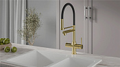 Artisantech AquaHot Rome Смеситель для кухни 4в1: гор./хол. вода, кипяч., фильтр. вода, цвет: золото AH-1169-LG