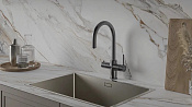 Artisantech AquaHot Milan Смеситель для кухни 4в1: гор./хол. вода, кипяч., фильтр. вода, цвет:графит AH-1163C-GM