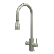 Artisantech AquaHot Turin Смеситель для кухни 4в1: гор./хол. вода, кипяч., фильтр. вода, цвет: сталь AH-1153N-BN