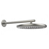 Gessi Goccia Верхний душ d33,4 см, настенный кронштейн, 1 вид струи, цвет: chrome brushed 33756#147