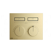Gessi Hi-Fi Термостат для душа встраиваемый, на 2 потреб., внешняя часть, цвет: brushed brass PVD 63004#727
