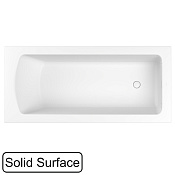 Whitecross Coin Ванна из Solid Surface встраиваемая 175x80 см, с щелевым перел., цвет: белый матовый 0224.175080.200
