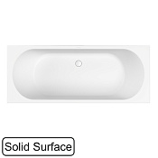 Whitecross Gin Duo Ванна из Solid Surface встраиваемая 175x70 см, щелевой перел, цвет: белый матовый 0225.175070.200
