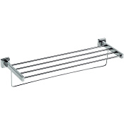 Nofer Classic Полка для полотенец 60х21 см, подвесная, цвет: нержавеющая сталь 09036.S