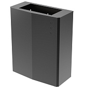 Nofer Evo Контейнер для мусора настенный, без крышки на 23 литра, цвет: gun metal PVD 14078.EVO.TT