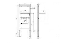 Nofer Hydrosmart Инсталляция для раковины 50x112h с комплектом креплений 07805.N