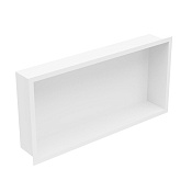 Nofer Box Полка встраиваемая в нишу 60х10х30h см одинарная, цвет: белый глянцевый H.6030.W