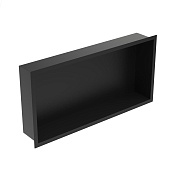 Nofer Box Полка встраиваемая в нишу 60х10х30h см одинарная, цвет: черный матовый H.6030.N
