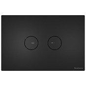 ArtCeram Inox Кнопка смыва для унитаза, 2 режима, нержавеющая сталь, цвет: черный металл 715.000.AB