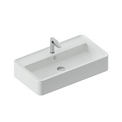 ArtCeram Rodolfo Раковина подвесная 80х16h см с переливом, цвет: glossy white ROL001 01 34