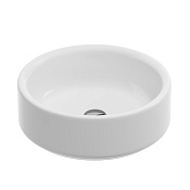 ArtCeram Wonder Раковина чаша d44х15h см, без отверстия под смеситель и перелив, цвет: glossy white WNL002 01 34