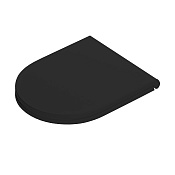 ArtCeram File 2.0 Крышка-сиденье, с микролифтом, крепление хром, цвет: matt black FLA016 17 71