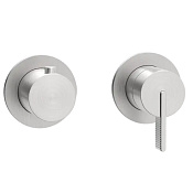 Almar Line Смеситель для душа встраиваемый, внеш. часть, 1-3 потр, цвет: 316 brushed stainless steel E180145.316