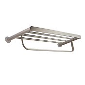 Ramonsoler Accesorios Полка для полотенец 66,2x22,1 см, подвесная, цвет: нержавеющая сталь TOAL03IC