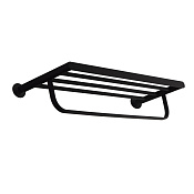 Ramonsoler Accesorios Полка для полотенец 66,2x22,1 см, подвесная, цвет: черный матовый TOAL03NM