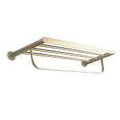 Ramonsoler Accesorios Полка для полотенец 66,2x22,1 см, подвесная, цвет: золото брашированное TOAL03OC