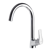 Ramonsoler Titanium Смеситель для кухни с поворотным изливом, цвет: хром 180621