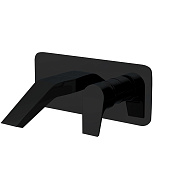 Ramonsoler Urban Chic Смеситель для раковины встраиваемый, без д/к, изл. 14 см, цвет: черный матовый 212001NM