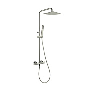 Ramonsoler Urban Chic Душевая стойка: термостат, без излива, душ, лейка, цвет: никель брашированный 215411RK300NC